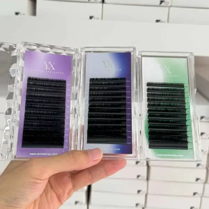 Private Label Custom Lashes Individual Eyelash Extension Matte Black Cashmere Lash Extension