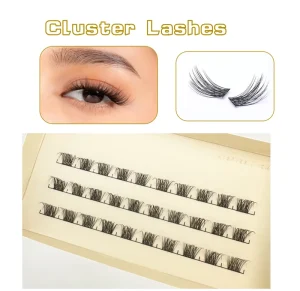 Private Label DIY Lash Clusters 8MM-16MM C D Curl Pre Cut Segment DIY Cluster Lashes With Box
