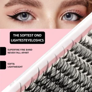 Private Label DIY Lash Extension Kit Custom Logo Cluster Lashes Set Lashes Vendor Volume Lashes False Eyelashes