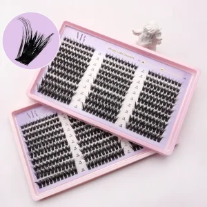 Private Label DIY Segment Cluster Lashes Kit Natural Soft Cluster Lashes Kit Custom Logo