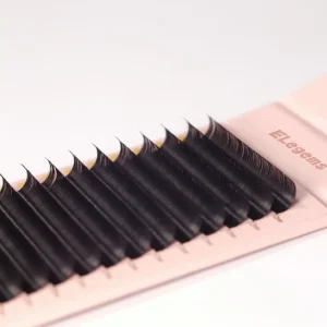 Private Label Dark Matte Lash Extensions 0.10 0.015 J B Curl 5 7mm Bottom Lashes 0.05 Volume Hand Made Fans Lash Extensions