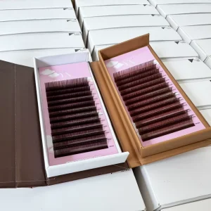 Private Label Densely Packed Volume Lashes Deep Black Silk Lashes for Customized Professional Lash Extension Brand