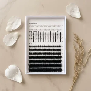 Private Label Diy Eyelash Extensions Clusters Lashes Custom C Curl Cluster Lashes
