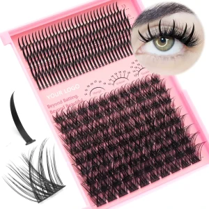 Private Label Eyelash Extensions Clusters Spike Cluster Lash Extensions Custom logo Individual Lashes Cluster
