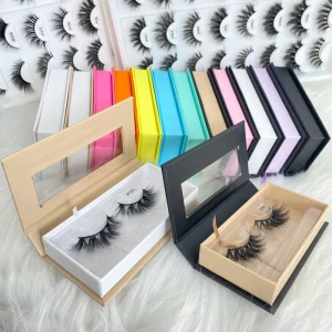 Private Label Faux Cils 3D 5D Fluffy Faux Mink Full Strip Eye Lashes Vendor Vegan 3D Faux Mink Eyelash