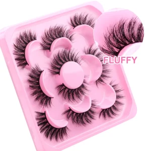 Private Label Faux Cils 3D Vegan Eye Lashes Vendor Fluffy Natural Faux Mink Fake False Full Strip Eyelashes