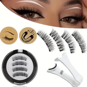 Private Label Faux Cils 3d Vegan Eye Lashes Vendor Fluffy Natural Faux Mink Fake False Full Strip Magnetic Eyelashes