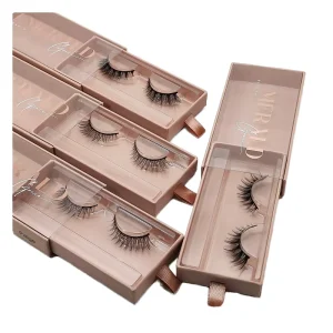Private Label Faux Mink Eyelashes False Lashes Custom Lash Box Full Strip Eyelashes