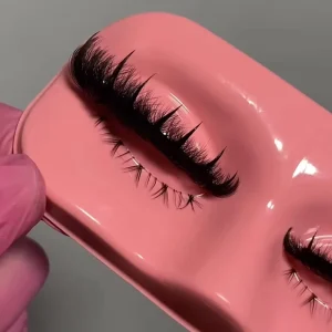 Private Label Fluffy Russian Mink Eye Lashes Luxury Strip Lash with Spikes That Look Like Eyelashes Extensions