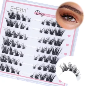 Private Label Fox Eye Look High Quality False Eyelashes 7 13mm Length Natural Cat Eye Styles Faux Mink Makeup DIY Cluster Lashes