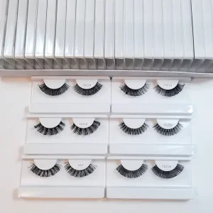 Private Label Full Lashes Supplies D Curl Volume Tresluces Vegan Lashes Russian Strip Eyelashes