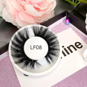 Private Label Full Strip Eyelashes 3D Faux Mink Lashes Natural 10mm 12mm 15mm Eye Lashes With Eyelash Packaging Box