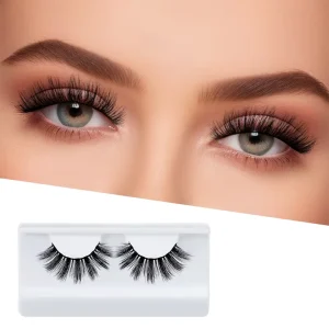 Private Label Full Strip Eyelashes Natural Wispy Synthetic Lashes Strips Look Like Eyelash Extensions