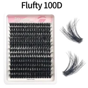 Private Label Full Volume 3D Faux Mink Cluster Lashes DIY for Bottom Lash Spike Clusters Full Strip Eyelashes