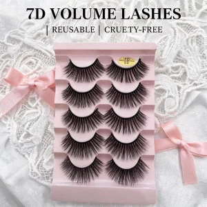 Private Label Handmade Faux Mink Strip Lashes Invisible Weightless Synthetic Hair Natural Look False Eyelashes