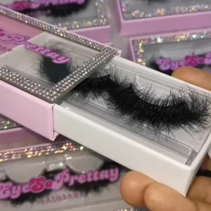 Private Label Handmade High Quality Strip Eyelash 10MM-25MM Eyelashes Super Fluffy 100% Real Mink Hair Lashes
