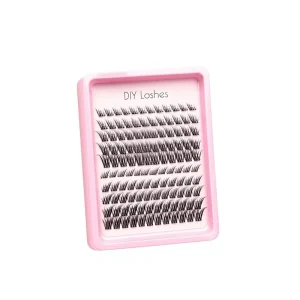 Private Label Handmade Self Stick False Eyelashes 12 Lines Bling Bling Glittery Volume Lashes No Glue Required Fast Applying