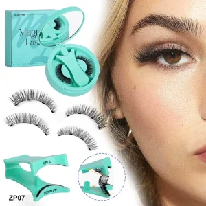 Private Label Handmade Synthetic Soft Reusable Magnetic False Eyelashes