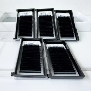 Private Label High Density Professional Lashes Deep Black Volume Lashes for Customized Lash Brand Development