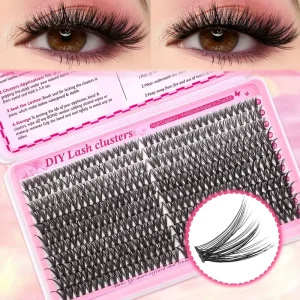 Private Label Individual Cluster Lashes Book Large Capacity 40D Cluster False Eyelashes Cluster DIY Lash