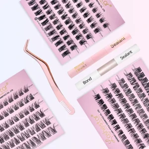 Private Label Individual Eyelash Clusters Pre Cut Segmented Lashes New Diy Eyelash Extension Kits