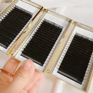 Private Label Individual Eyelash Extensions Matte Black Fast Easy Fanning Volume Cashmere Eyelash Extensions Velvet Volume Lash