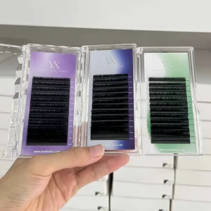 Private Label Individual Matte Black Eyelashes Extensions Lash Supplier Luxury Cashmere Lash Extension Trays