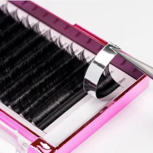 Private Label Individual Volume Matte Lash Extension Silk Eyelash Vendor Black Hand Made Dd Dark Human Hair Lashes