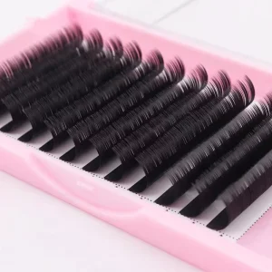 Private Label Individual Volume Matte Lash Extension Silk Eyelash Vendor Human Hair Lashes Black Hand Made Dd Dark