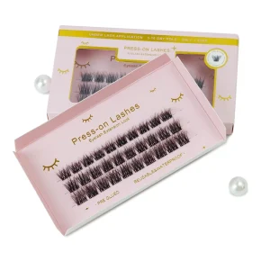 Private Label Invisible Diy Segment Cluster Lashes Superfine Lash Tray Natural Fan Eyelashes DIY Cluster Lashes Extension