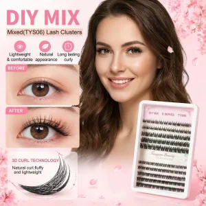 Private Label Lash Cluster Kit DIY Cluster Lashes in US Europe Individual Lash Segments