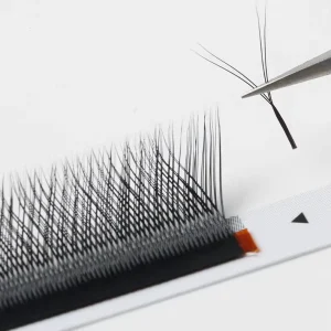 Private Label Lash Extensions Handmade Classic Volume Eyelashes with Clover Shape Y Weave Soft Lash Extensions