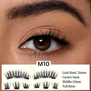 Private Label Lash Factory for Fluffy Magnetic Lashes Thin Invisible Quantum Eyelash Vegan Cruelty Free Kit Handmade