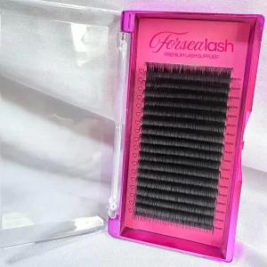 Private Label Lash Supplies Bulk Lash Trays Matte Black Mega Volume 7mm Cashmere Lash Extension Trays Matte Eyelash Extension