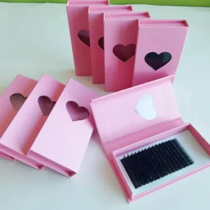 Private Label Lash Tray Supplies Volume Silk Matte Dark Black Individual Eyelash Extension Mix Natural Long Cashmere