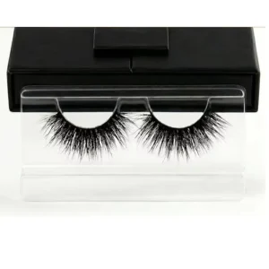 Private Label Lizi Deluxe High End Strip Lashes Premium Synthetic Hair Realistic 3D Faux Mink Semi Hand Made Reusable Eyelashes