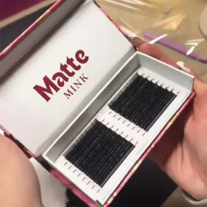Private Label Logo Soft Russian Volume Individual Eyelash Extension Trays Korean Silk Mink Cashmere Eye Lash Extension