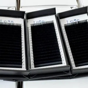 Private Label Luxury Silk Easy Fan Eyelash Extension 8-15mm Mixed 1 Second Fan Lashes Professional Volume Lash Trays
