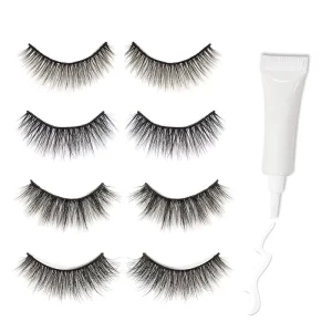 Private Label Makeup Lightweight Mink Lashes Eyelash 5 Pair Color False Eyelashes