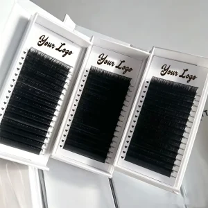 Private Label Matte Black Cashmere Lash Extensions Volume Trays Individual Eyelash Extension Velvet SIlk Faux Mink Eyelashes