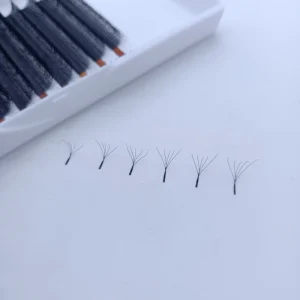 Private Label Mink Silk Pbt 3D 4D 5D Clover False Lash for Yy Y w Shape Pre Made Volume Eyelash Extension Fan