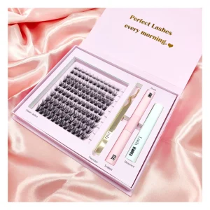 Private Label Natural Eyelashes Precut Segmented Eyelashes Extensions DIY Cluster Lashes