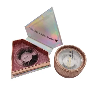 Private Label Natural and soft 100% Real Mink False Strip Eyelashes 3D mink lashes