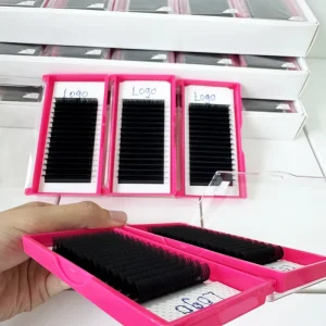 Private Label No Gap Volume Lashes Heat Bonded Individual Lash Extensions for High end Beauty Salon Services