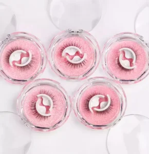 Private Label No Glue Self Adhesive Eyelash Vendor Full Strip Eye Lashes Reusable Self adhesive Eyelashes
