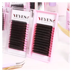 Private Label Premium Quality Synthetic Hair Individual Volume Lashes Eyelash Extensions Super Soft Vegan Cruelty-Free Natural
