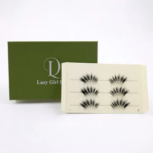 Private Label Press Lashes Clusters Kit Invisible Clear Band Reusable Self Adhesive Cruelty Free Waterproof 3D Natural Eyelash