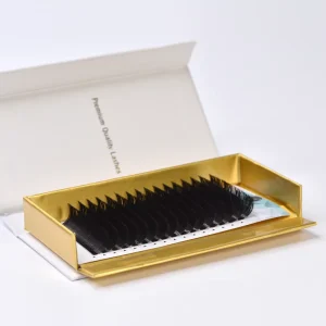 Private Label Private Custom Eyelash Tray Natural Black Matte Eyelash Extension