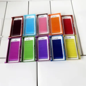 Private Label Professional Lashes Matte Black Silk Individual Lashes for Professional Lash Supply and Studios