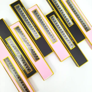 Private Label Segmented Eyelashes Supplies Pre Cut Lash Clusters DIY Eyelash Extensions